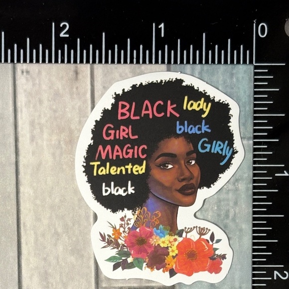 🌀10/$10🌀 Black Girl Magic Affirmation Reusable Waterproof Vinyl Sticker Decal - Picture 1 of 1